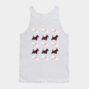 Cute Scottish Terrier Pattern Tank Top